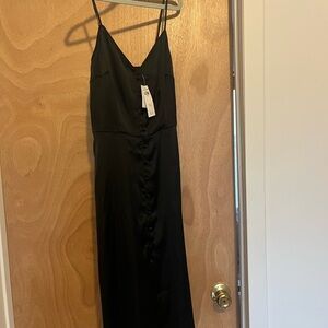 Black Satin Dress Abercrombie